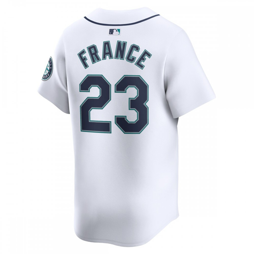 Ty France Seattle Mariners Home Limited Player Jersey - White-Pro Kit Vault | Brand New 26/27 Sports Jerseys